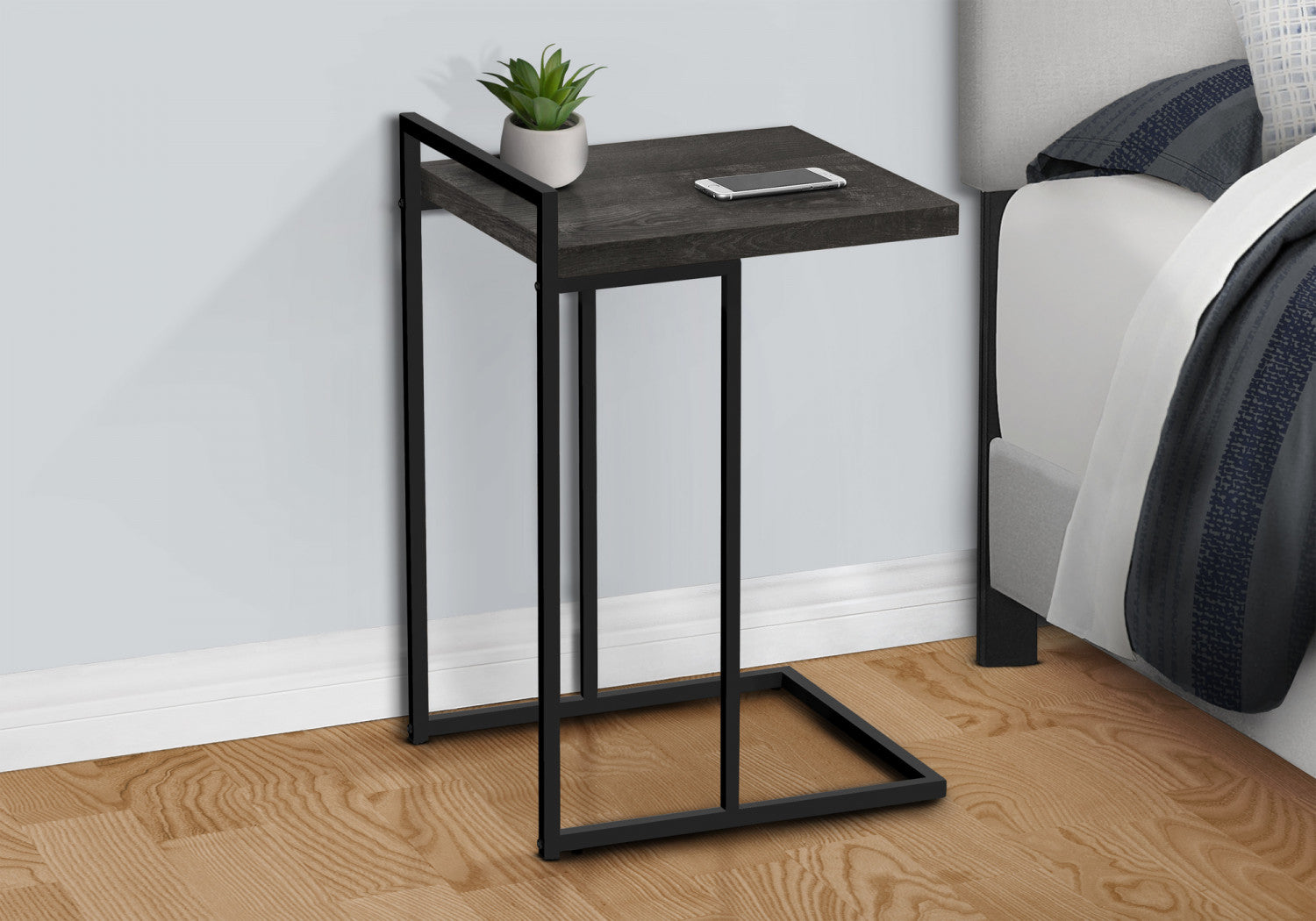 Cedar Side Table - Black Wood