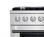 Forno Marco 36" Stainless Steel Dual Fuel Range with True Convection (5.36 Cu. Ft.) - FFSGS6197-36