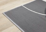Functional Contemporary Area Rug - 5' X 8' - Grey