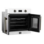 Forno Asti White 30" Electric Wall Oven with True Convection and Air Fry (3.68 Cu. Ft.) - FBOEL1333-30WHT