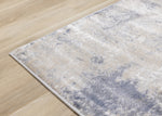 Logan Casual Contemporary Area Rug - 5' X 8' - Cream/Blue/Grey