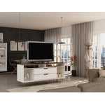 Nuuk TV Stand - Off White/Nature