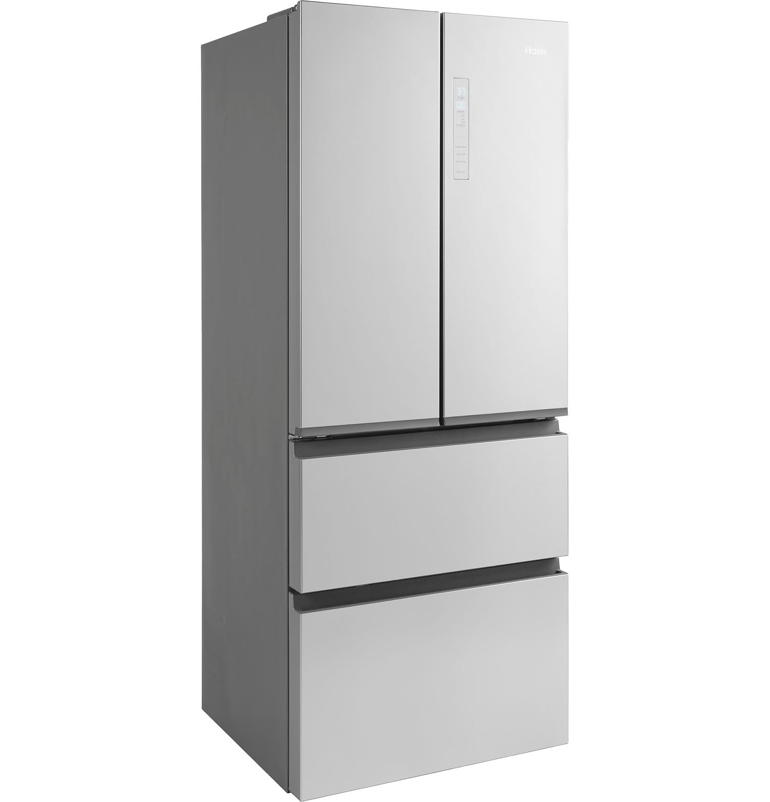 Haier 27.75" 14.5 Cu. Ft. Fingerprint Resistant Stainless Steel 4-Door French Door Refrigerator - QJS15HYRFS