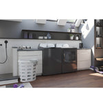 GE Profile Diamond Grey Top Load Washer (5.8 IEC cu. ft.) & GE Profile Diamond Grey Electric Dryer (7.4 cu. ft.) - PTW600BPRDG/PTD60EBMRDG