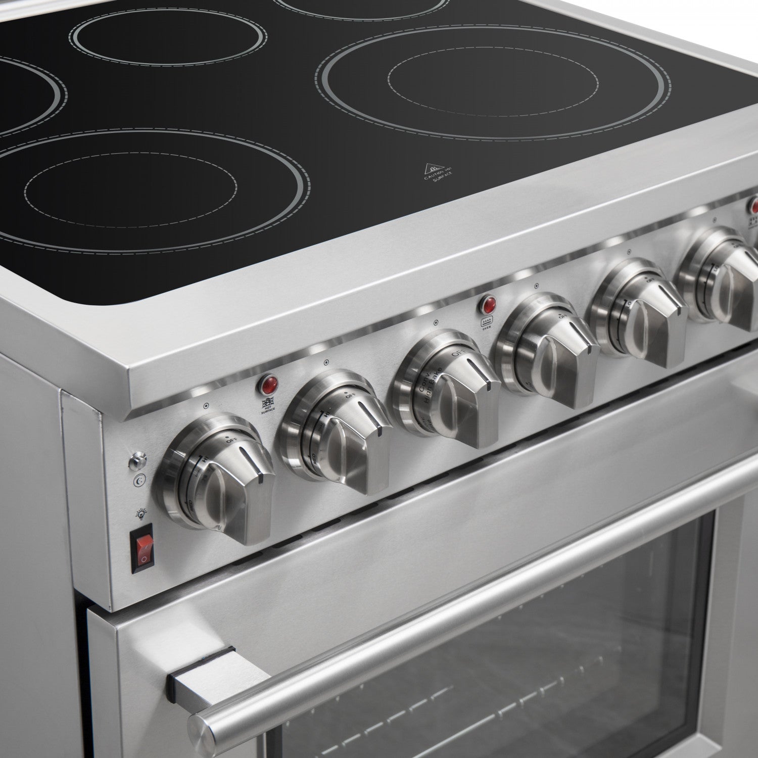 Forno Massimo 30" Stainless Steel Freestanding Electric Range with True Convection and Air Fry (4.32 Cu. Ft.) - FFSEL6020-30