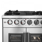 Forno Massimo 30" Stainless Steel French Door Freestanding Gas Range (4.32 Cu. Ft.) - FFSGS6439-30