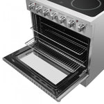 Forno Galiano 36" Stainless Steel Freestanding Electric Range with True Convection and Air Fry (5.36 Cu. Ft.) - FFSEL6083-36