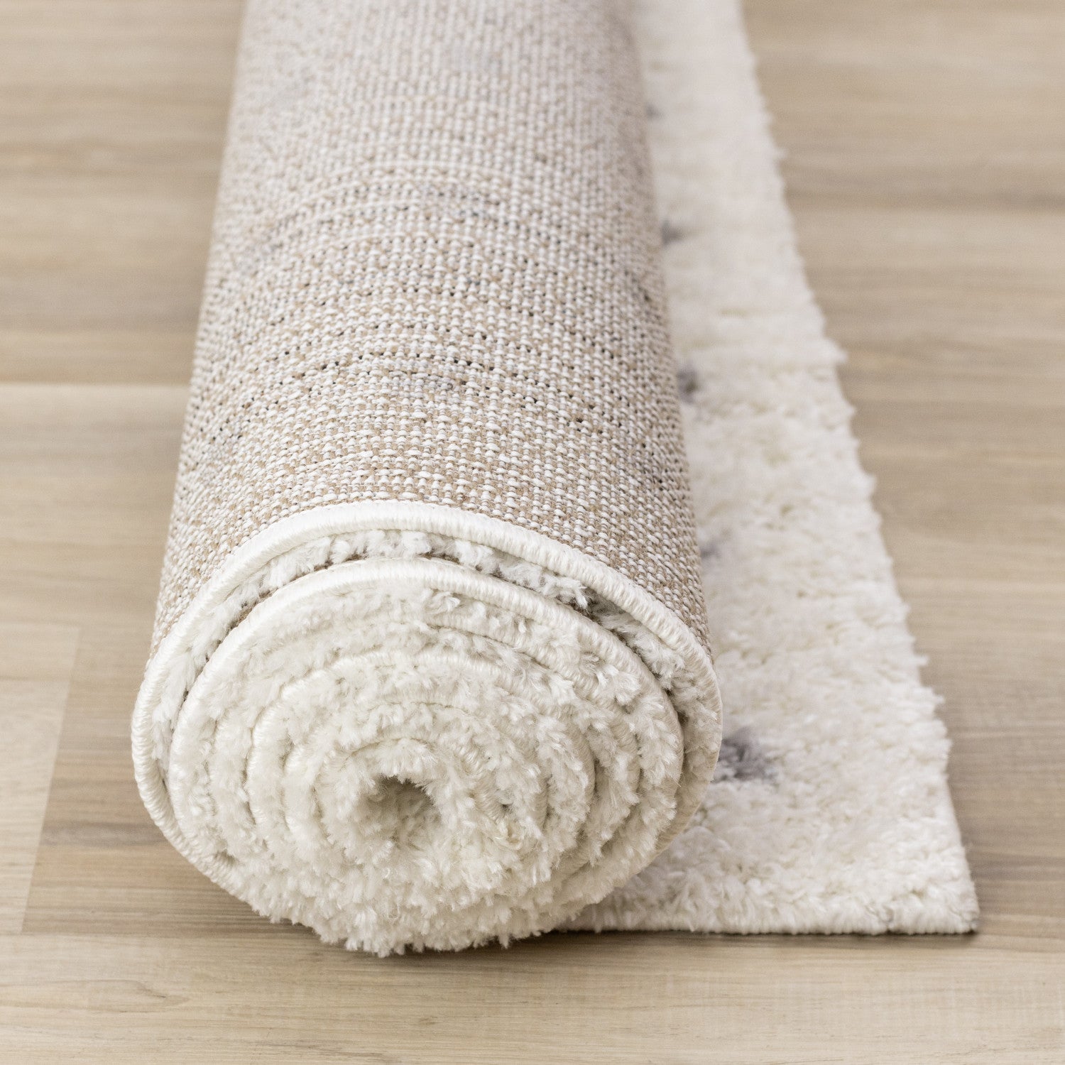 Palmer Casual Contemporary Speckled Area Rug - 8' X 11' - White/Grey