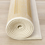 Functional Modern Curves Area Rug - 5' X 8' - Cream/Yellow