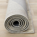 Recycled Polyester Modern Teardrop Area Rug - 5' X 8' - Blue/Grey