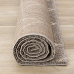 Halle Casual Contemporary Trellis Area Rug - 8' X 11' - Greige/Cream