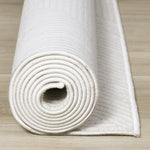 Hillary Neutral Diamonds Area Rug - 7' X 10' - Cream