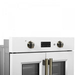 Forno Asti White 30" Electric Wall Oven with True Convection and Air Fry (3.68 Cu. Ft.) - FBOEL1333-30WHT