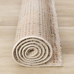 Halle Casual Contemporary Abstract Area Rug - 5' X 8' - Cream/Terra
