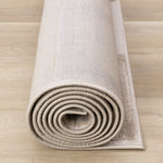 Logan Contemporary Modern Area Rug - 5' X 8' - Beige/Cream