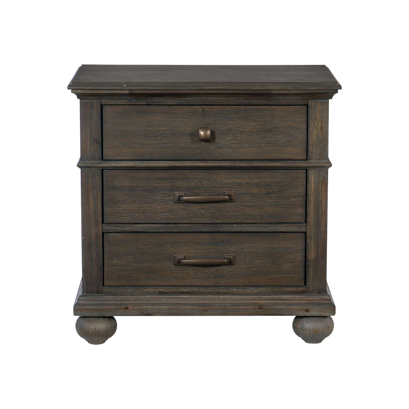 Motsinger Night Table - Rustic Brown