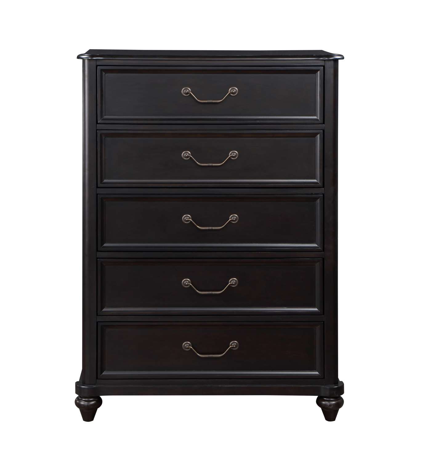 Herman 5 Drawer Chest - Charcoal Brown