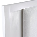 Paris 3-Piece King Storage Bed with LED Lighting - White, Silver