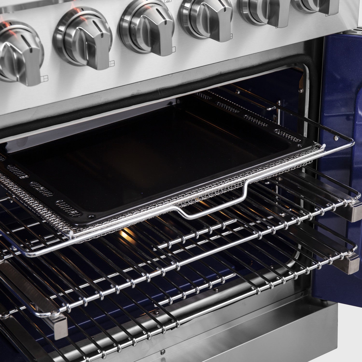 Forno Massimo 30" Stainless Steel French Door Freestanding Gas Range (4.32 Cu. Ft.) - FFSGS6439-30