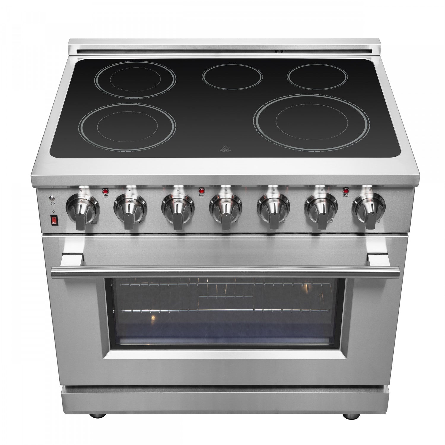 Forno Massimo 36" Stainless Steel Freestanding Electric Range with True Convection and Air Fry (5.36 Cu. Ft.) - FFSEL6020-36