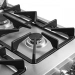 Forno Breno 24" Stainless Steel Freestanding Gas Range with Air Fry (2.3 Cu. Ft.) - FFSGS6290-24