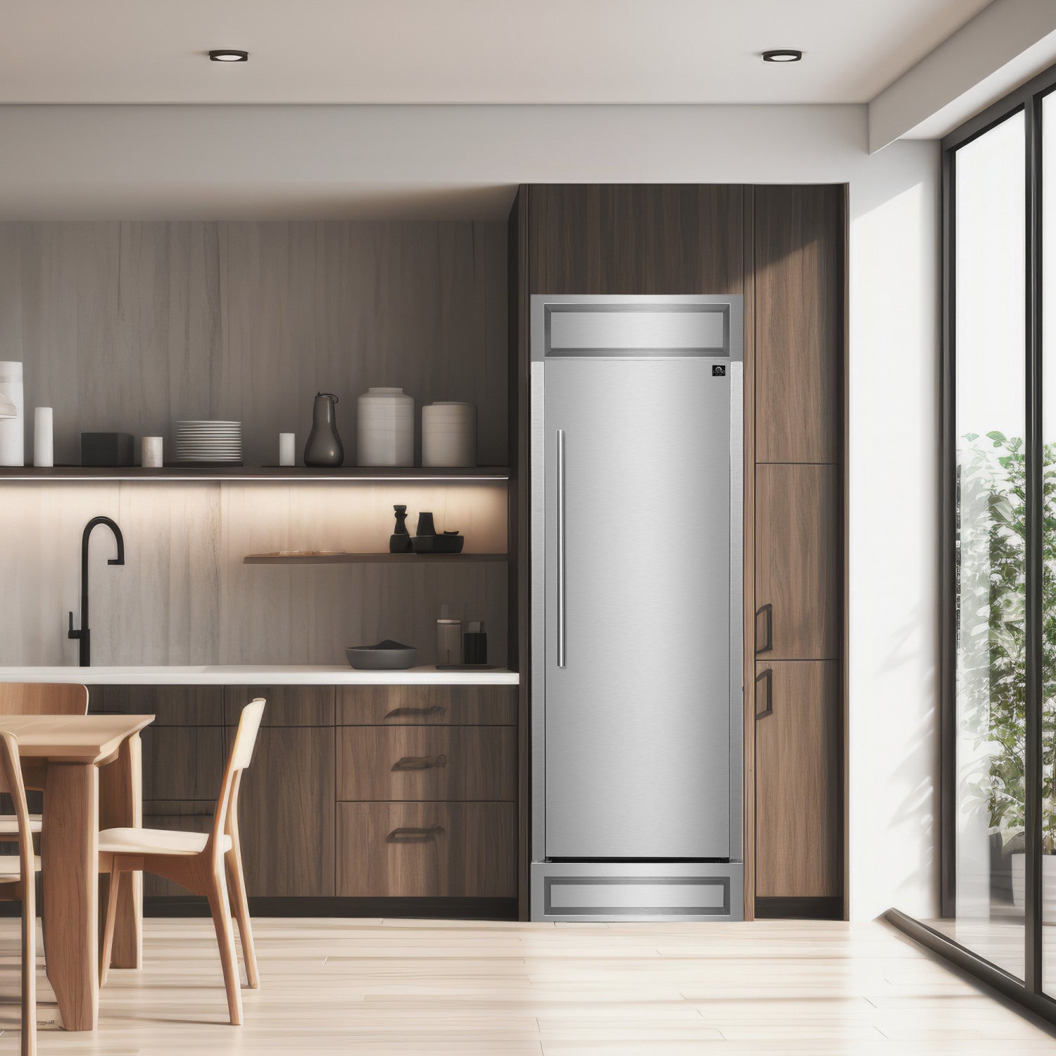 Forno Maderno 28" Stainless Steel Built-In Convertible Refrigerator/Freezer with Right Swing Door (13.6 Cu. Ft.) - FFFFD1722-32RS