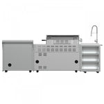 Forno Bulnes White Countertop Outdoor Kitchen with 40" 84,000 BTU BBQ and Beverage Centre - FODKT2520WHT