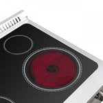 Forno Galiano 30" Stainless Steel French Door Electric Range with True Convection and Air Fry (4.32 Cu. Ft.) - FFSEL6917-30