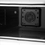 Forno Galiano 36" White French Door Dual Fuel Range with True Convection (5.36 Cu. Ft.) - FFSGS6356-36WHT