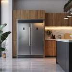 Forno Rizzuto 56" Stainless Steel 2-piece Convertible Refrigerator/Freezer (27.6 Cu. Ft.) - FFFFD1933-60S