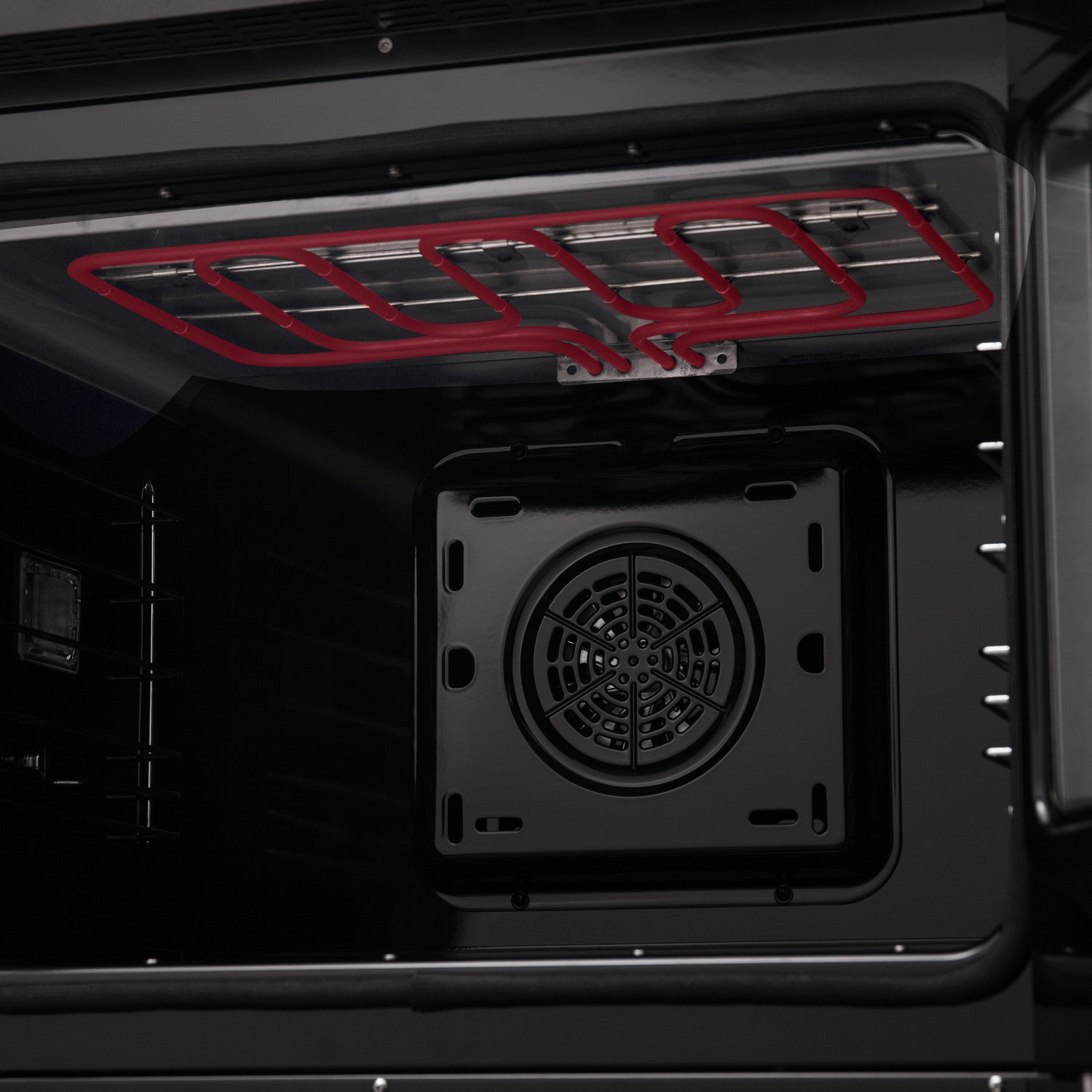 Forno Asti Black 30" Electric Wall Oven with True Convection and Air Fry (3.68 Cu. Ft.) - FBOEL1333-30BLK