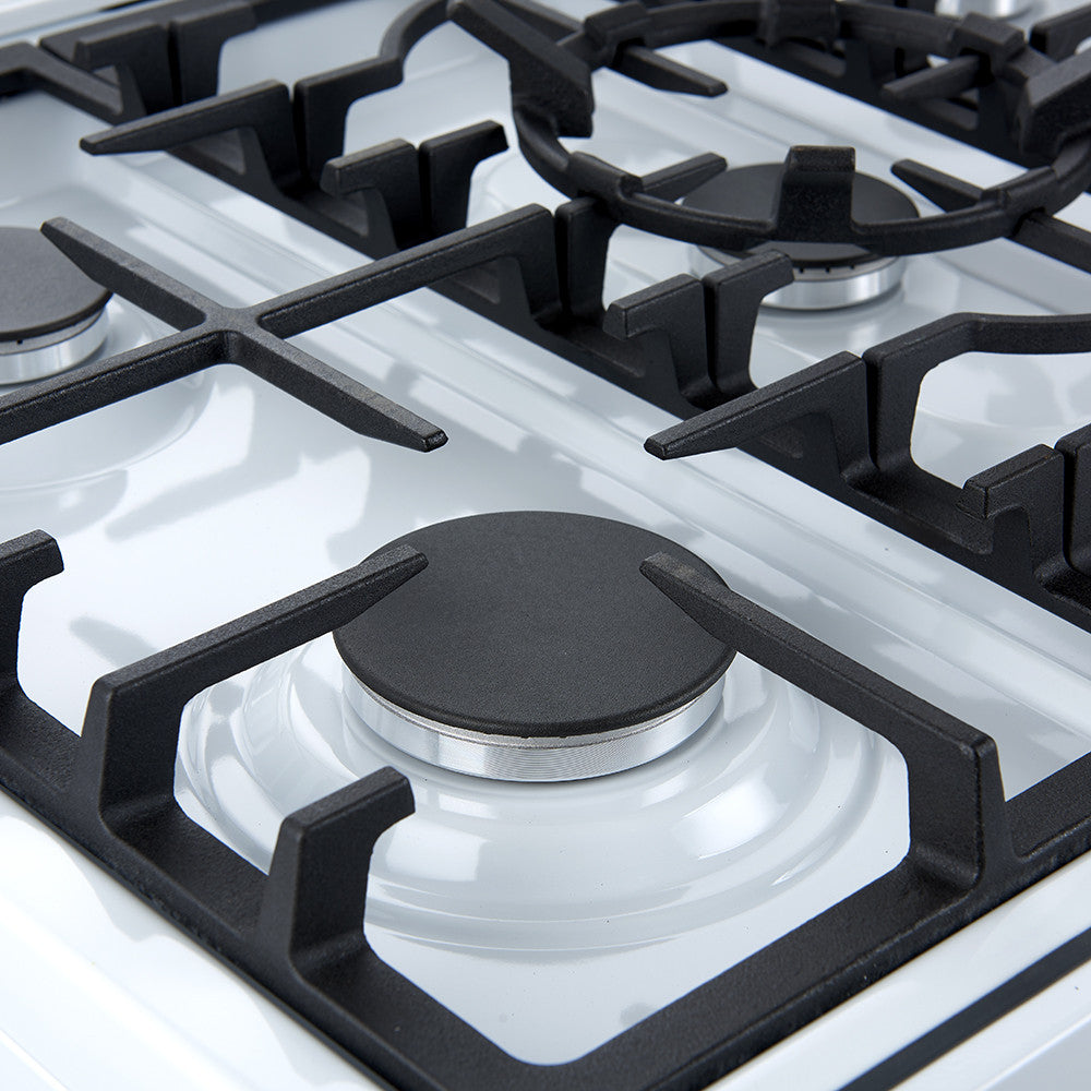 Forno Leonardo 30" White Freestanding Gas Range (5.0 Cu. Ft.) - FFSGS1116-30WHT