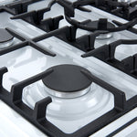 Forno Leonardo 30" White Freestanding Gas Range (5.0 Cu. Ft.) - FFSGS1116-30WHT