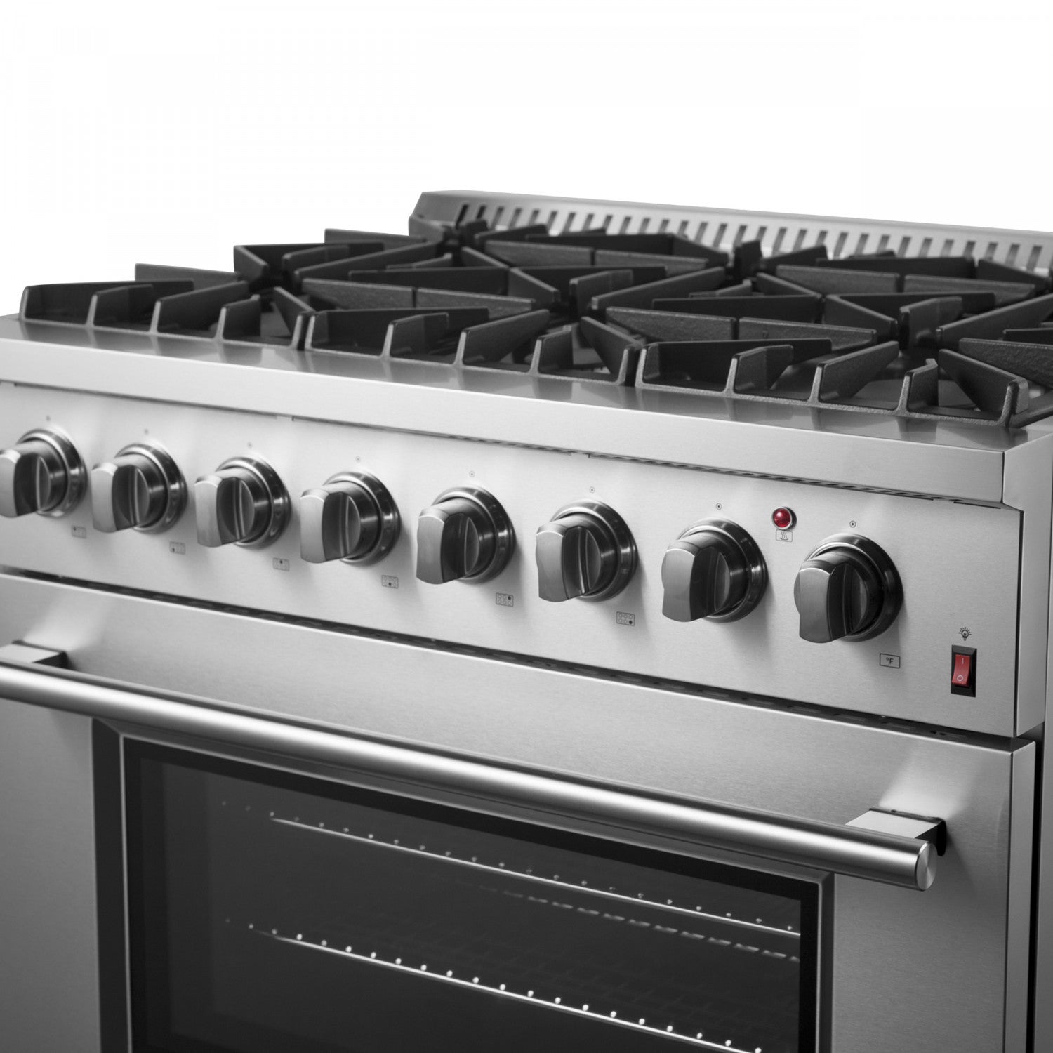 Forno Marco 36" Stainless Steel Dual Fuel Range with True Convection (5.36 Cu. Ft.) - FFSGS6197-36