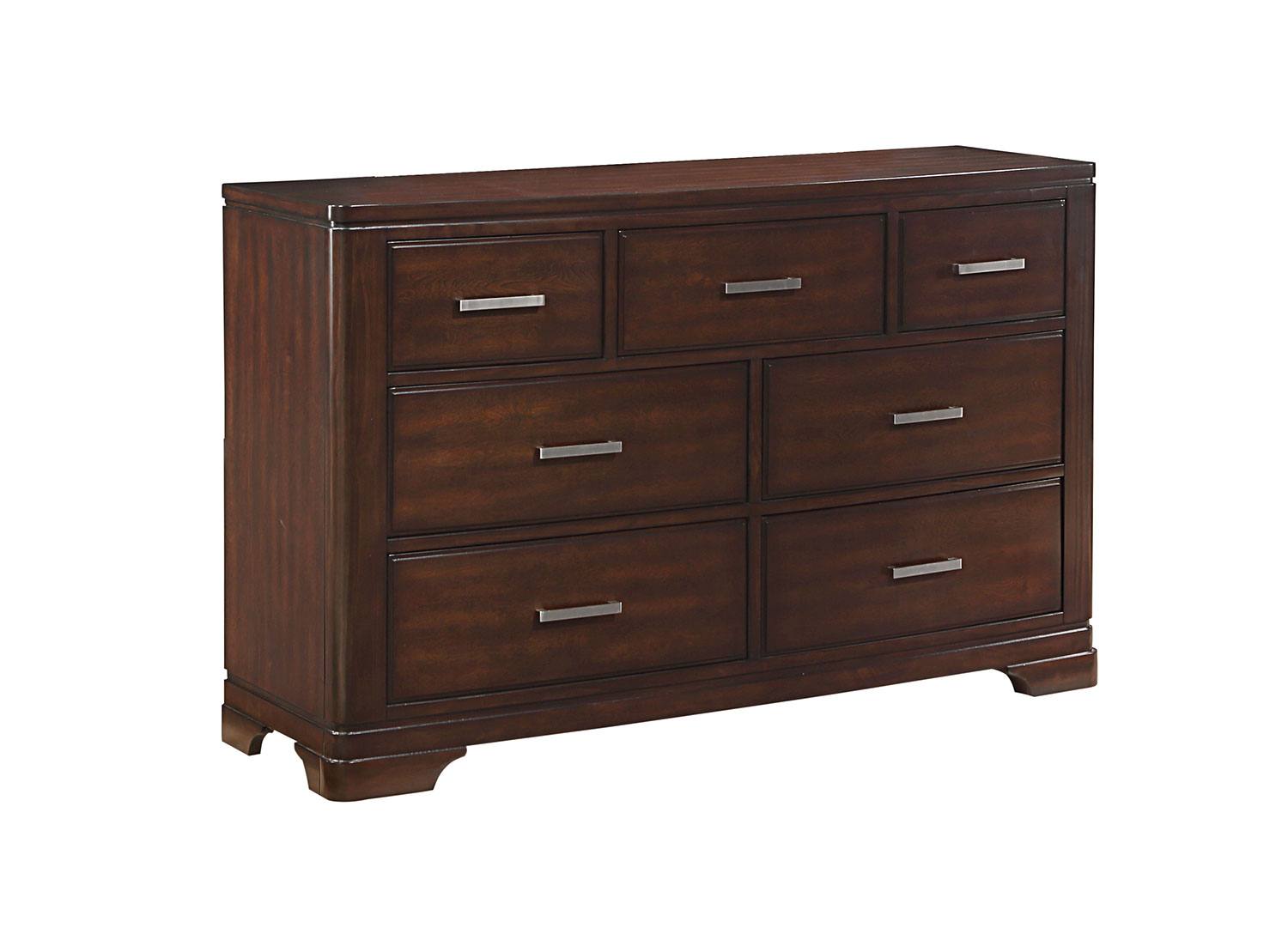 Arista 6-Piece Twin Storage Bedroom Package - Brown Cherry