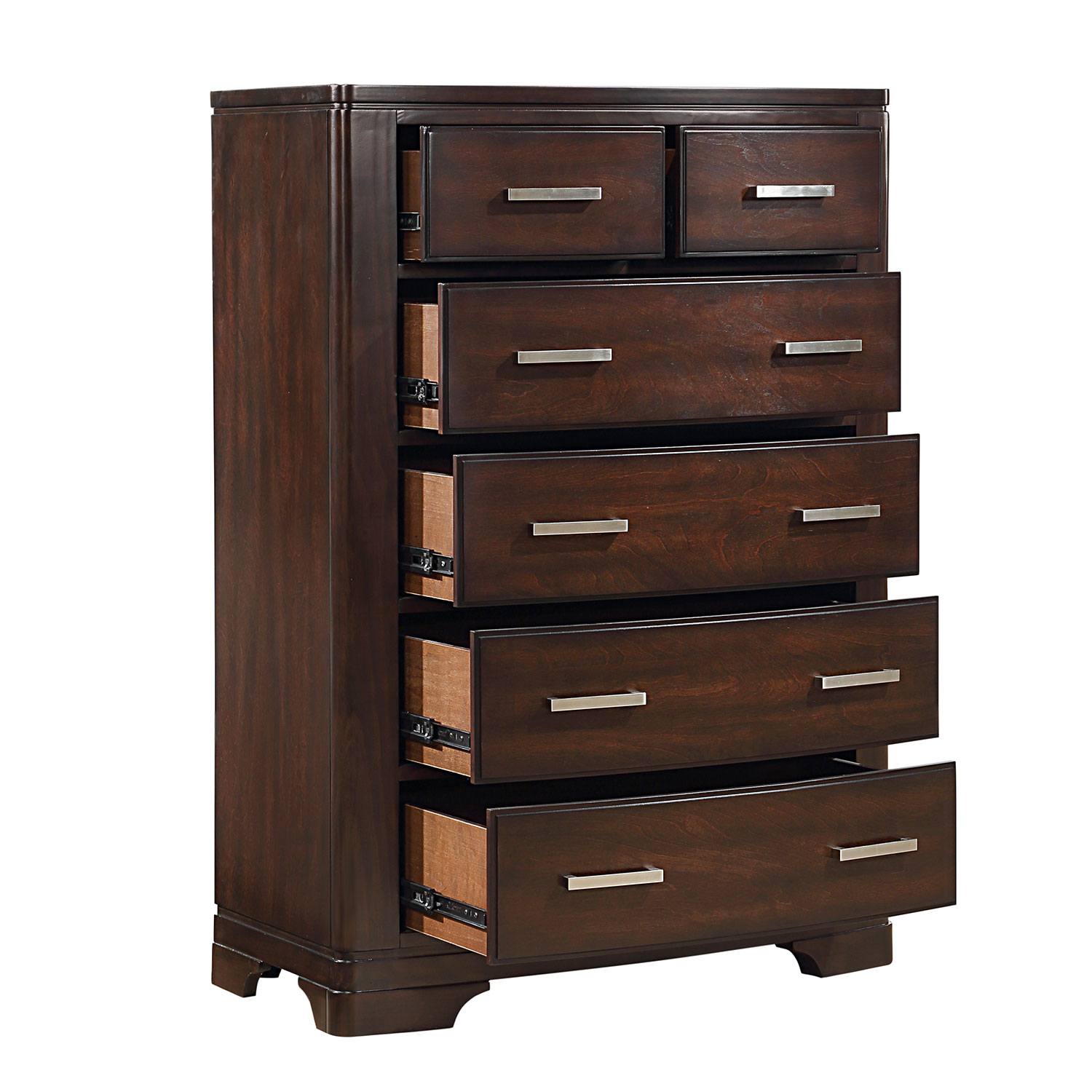 Arista 5-Piece Full Storage Bedroom Package - Cherry