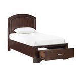 Arista 6-Piece Twin Storage Bedroom Package - Brown Cherry