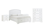 Arista 5-Piece Full Storage Bedroom Package - White