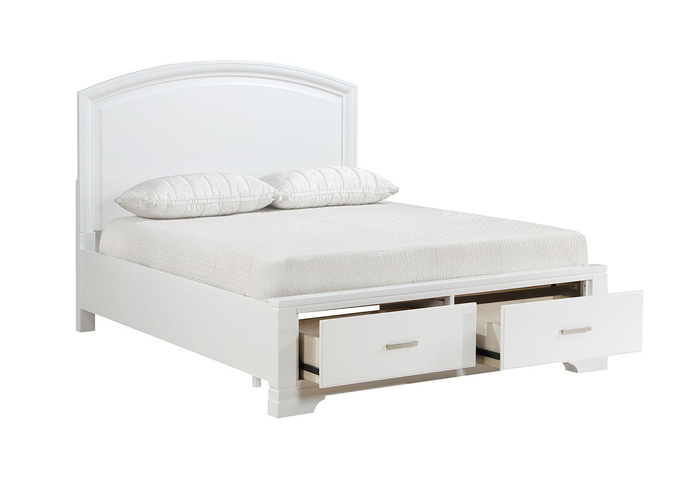 Arista 6-Piece King Storage Bedroom Package - White