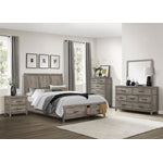 Bainbridge 3-Piece Queen Storage Bed - Weathered Grey