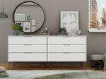 Nuuk 6-Drawer Double Dresser - White