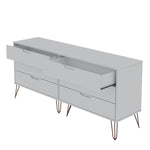 Nuuk 6-Drawer Double Dresser - White