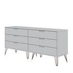 Nuuk 6-Drawer Double Dresser - White