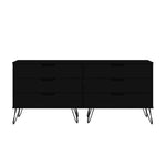 Nuuk 6-Drawer Double Dresser - Black