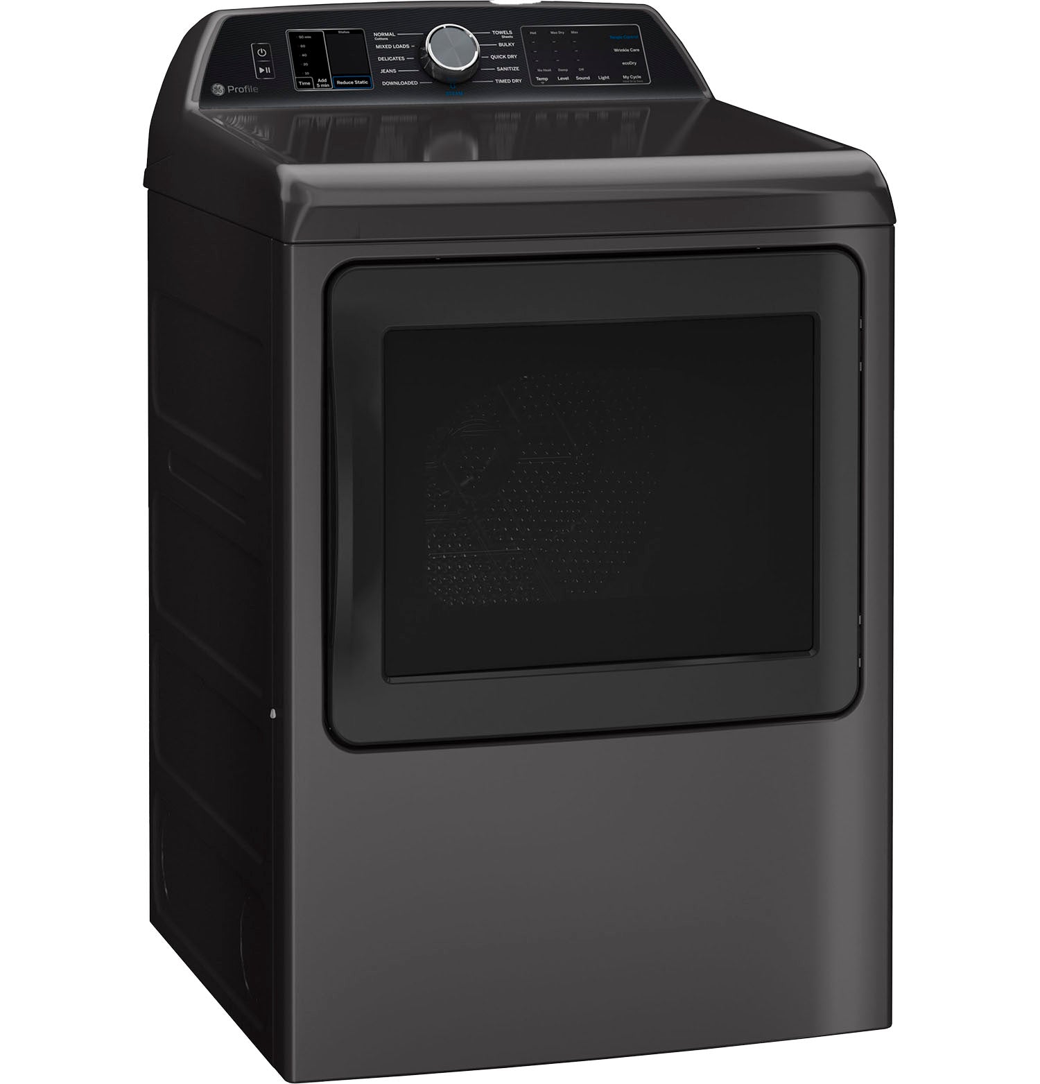 GE Profile Diamond Grey Smart Electric Dryer (7.4 Cu. Ft)- PTD70EBMTDG