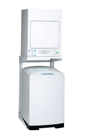 GE Laveuse portative 3,3 pi³ CEI et sécheuse électrique 3,6 pi³ blanc GNW128PSMWW/PCKS443EBWW