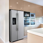 Forno Salerno 36" 20 Cu.Ft. Stainless Steel Freestanding Side-by-Side Refrigerator with Ice & Water Dispenser - FFRBI1844-36SB