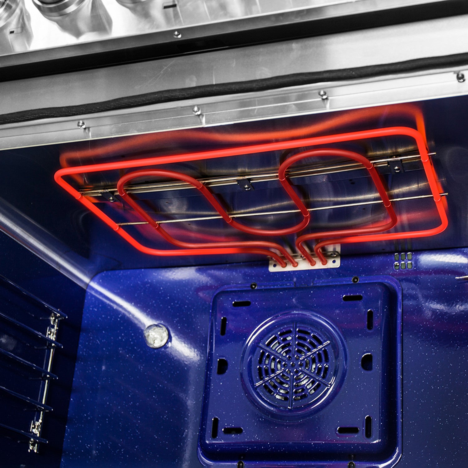 Forno Massimo 36" Stainless Steel Dual Fuel Range with True Convection and Air Fry (5.36 Cu. Ft.) - FFSGS6125-36