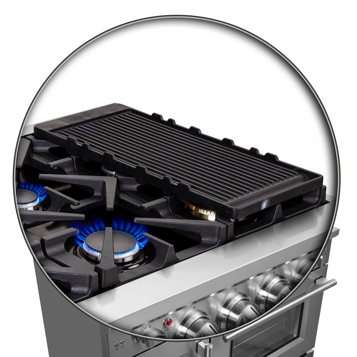Forno Massimo 48" Stainless Steel Freestanding Double Oven Gas Range (6.58 Cu. Ft.) - FFSGS6439-48