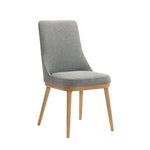 Mikael Dining Chair - Grey, Light Oak